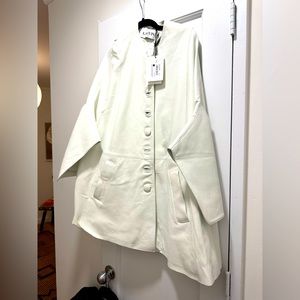 Lanvin Fall 2020 Look 2 Model Vilma Sjoberg Leather Coat